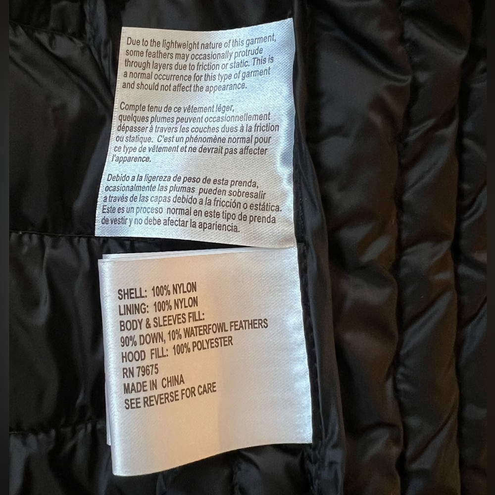 Michael Kors Packable Down Puffer Coat Black PXS - Picture 6 of 7